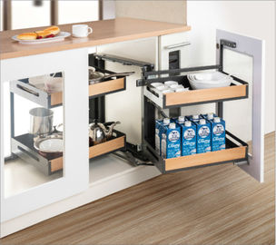 L'angolo magico della cucina del metallo degli accessori del cassetto moderno del Governo estrae il canestro