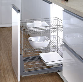 Accessori moderni della cucina di lunga vita nell'ambito della linea canestro del cassetto del Governo degli scaffali di scivolamento