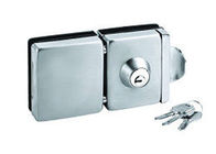 Doppia serratura di sicurezza della porta di vetro di scivolamento di due porte con la manopola per la porta quadrata