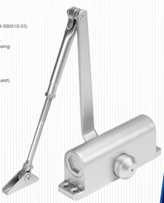 Il chiudiporta automatico automatico regolabile resistente ha elencato medio per una porta da 150 chilogrammi