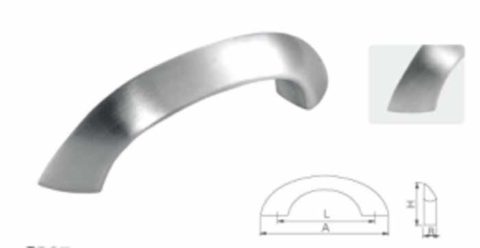 Hole Distance Customize Stainless Steel 304 Matte Door Handle With Screw Fitting