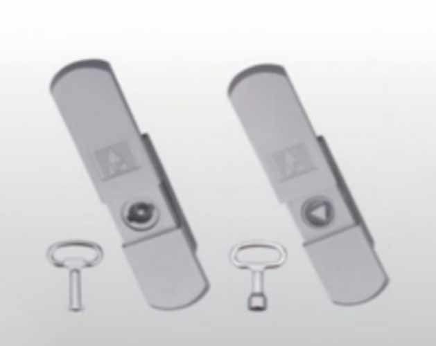 Serratura per porta di armadio elettrico in acciaio inossidabile con collegamento cielo-terra, serrature con collegamento superiore e inferiore