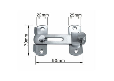 La serratura di porta Ss304 chiude la piccola dimensione resistente di stile moderno semplice 70x22mm