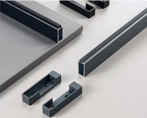Arredo in alluminio pesante accessori per vasca da bagno abbigliamento pendente bastone rotondo e ovale armadio bastone con supporto