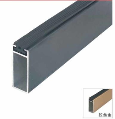 14.5mm Abbigliamento appeso Verga ovale Legno di alluminio Armadio Verga ragno Armadio Verga