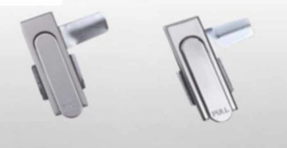 Serratura per porta di armadi elettrici per casa/ufficio con reversibilità e controllo ad asta verniciato a polvere nero