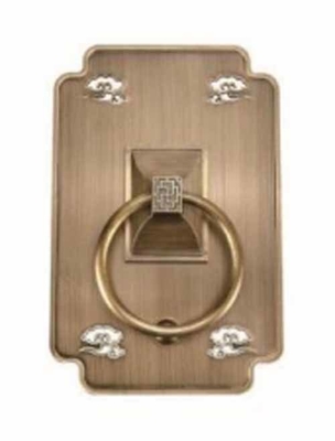 Maniglia di porta a doppia porta impermeabile Villa maniglia di porta di tiraggio elegante e maniglia di porta di vetro di ottone per porte scorrevoli in stile cinese