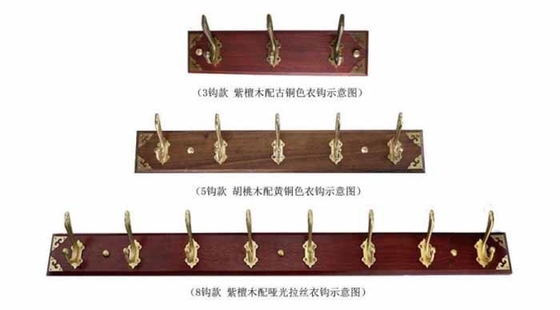 Nuovo elegante gancio in ottone per appendiabiti accessori per bagno ganci per giacca a appendiabiti singolo e produzione all'ingrosso