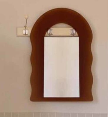 Nuovo arrivo Soggiorno Decorazioni camera da letto Corpo intero Estetica Specchio irregolare Coniglio Plush Corpo intero Specchio