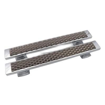 Maniglia per porta in vetro bronzo antico metallizzato alluminio