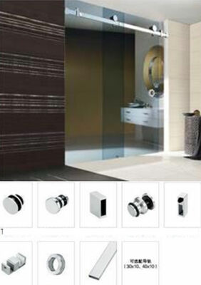 Sala doccia in vetro scorrevole contemporanea senza cornice Art Customized Glass Side Opening Bathroom impermeabile per hotel in cortile