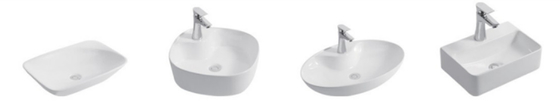 Bacino ceramico della lavanderia del catino dell'interno di Undercounter rettangolare